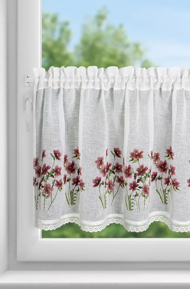 Firana gotowa ISA 150x60 Eurofirany bordowy