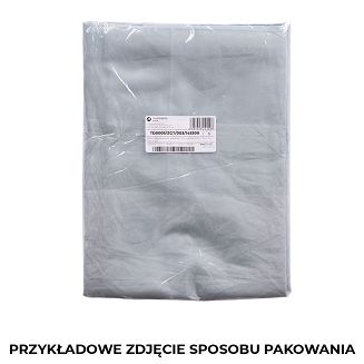 Zasłona gotowa na przelotkach BASIC 145x230 półprzezroczysta szara