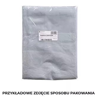 Zasłona gotowa na przelotkach BASIC 145x230 półprzezroczysta szara