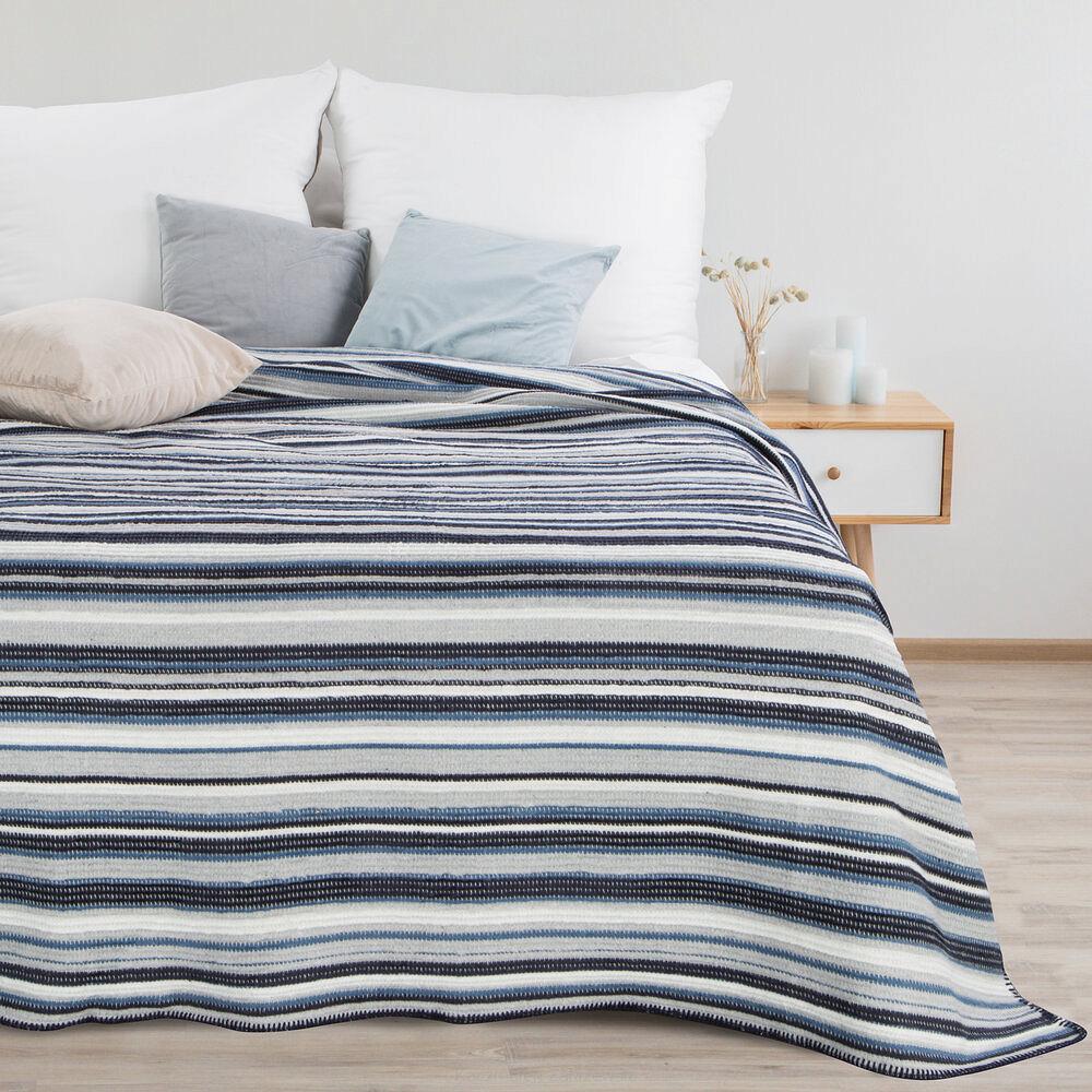 Koc narzuta AMBER 200x220 Design91 granatowy