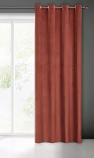 Zasłona gotowa na przelotkach LILI 140x250 Eurofirany mahoń