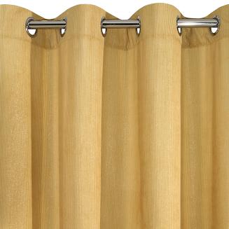 Zasłona gotowa na przelotkach IBBIE 140x250 Eurofirany musztardowy