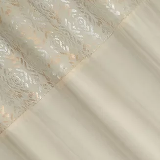 Zasłona gotowa na przelotkach LIZA 140x250 Eurofirany kremowy/złoty