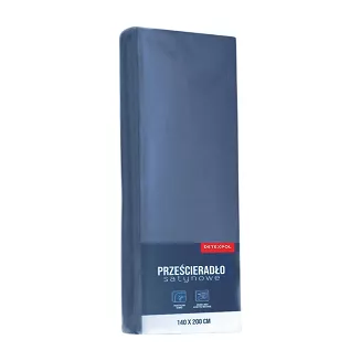 Prześcieradło Microsatyna Niebieskie 220X200 Zg