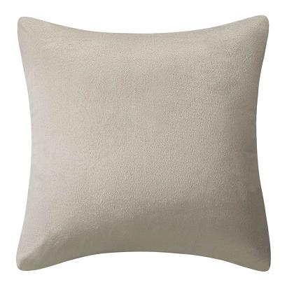 Poszewka welurowa SOLID 45x45 beżowa