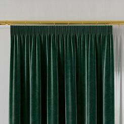 Zasłona gotowa na taśmie VELVI 140x240 szmaragdowa