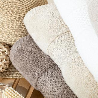 Ręcznik bawełniany RODOS 50x90 jasnobeżowy