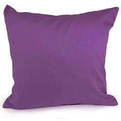 Poszewka satyna bawełniana 70x80 ciemny wrzos