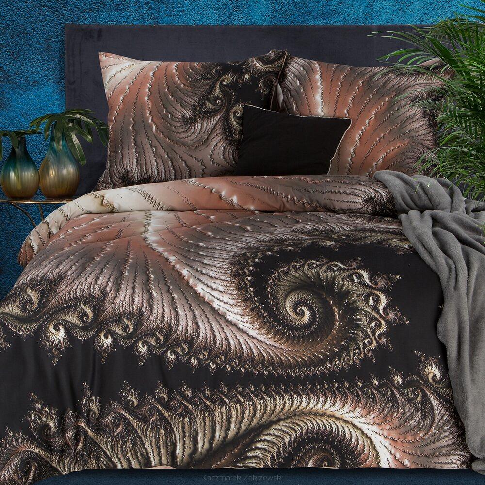 Pościel satynowa REINA 160x200 Eurofirany brązowy