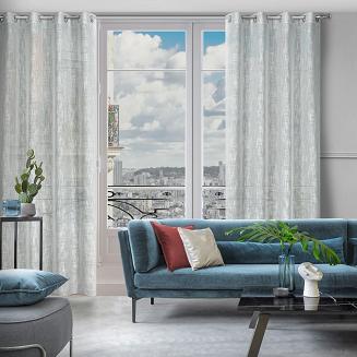 Zasłona gotowa na przelotkach LIREN 140x250 Eurofirany szary