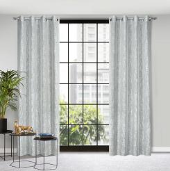 Zasłona gotowa na przelotkach LIREN 140x250 Eurofirany szary