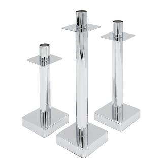 Świecznik dekoracyjny LORI Eurofirany srebrny