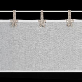 Firana gotowa na szelkach MELISA Eurofirany biały