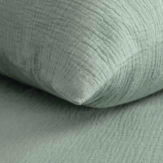 Pościel bawełniana MUSLIN 160x200 Eurofirany miętowa muślinowa