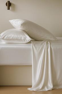 Pościel jedwabna 140x200 jedwab morwowy biała