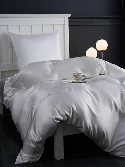 Pościel jedwabna 140x200 jedwab morwowy biała