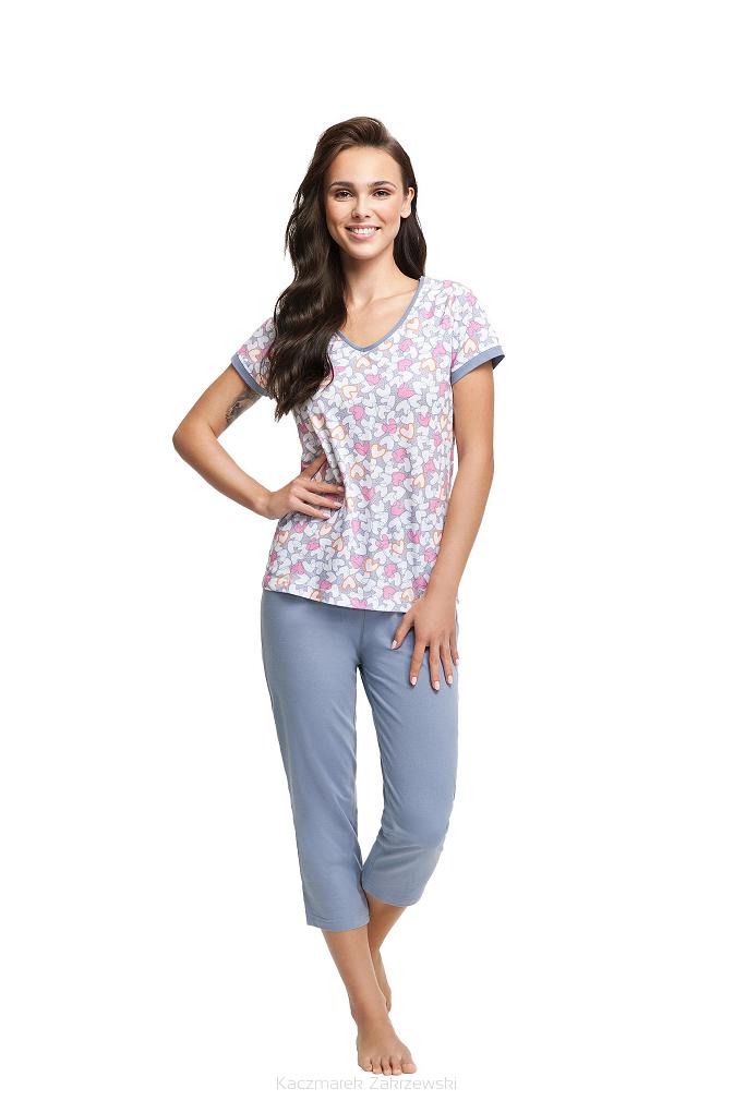 Piżama damska LUNA kod 631 serca