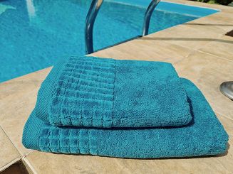 Ręcznik kąpielowy Larisa 50x100 turkusowy