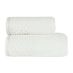 Ręcznik bawełniany NEPTUN 70x140 biały ze złotą nitką