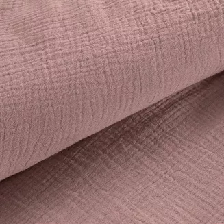 Pościel bawełniana MUSLIN 160x200 Eurofirany jasnoróżowa muślinowa