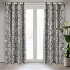 Zasłona gotowa na przelotkach GLORIA2 140x250 Eurofirany stalowy