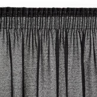 Zasłona gotowa na taśmie AGIS 140x270 Eurofirany czarny