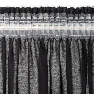 Zasłona gotowa na taśmie AGIS 140x270 Eurofirany czarny