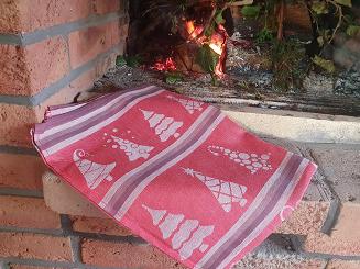 Ścierka kuchenna ŚWIĄTECZNA ZWOLTEX wzór Świerk czerwony