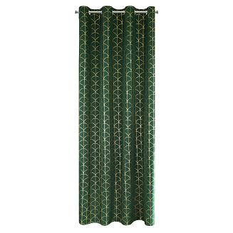 Zasłona gotowa na przelotkach CANDE 140x250 Eurofirany zielony