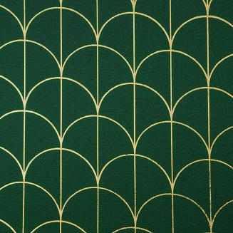 Zasłona gotowa na przelotkach CANDE 140x250 Eurofirany zielony