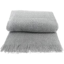 Narzuta dekoracyjna tkana 170x205 szary
