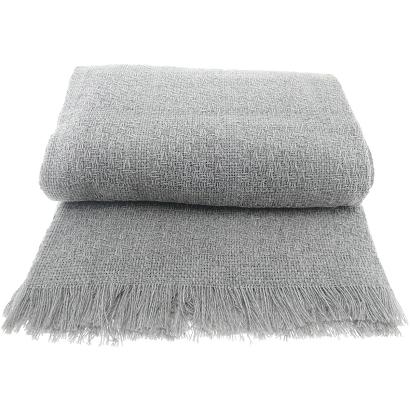 Narzuta dekoracyjna tkana 170x205 szary