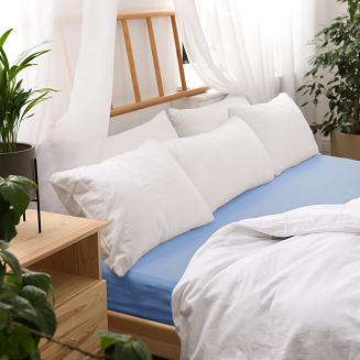 Prześcieradło jersey z gumką 80x180 Darymex ciemny błękit