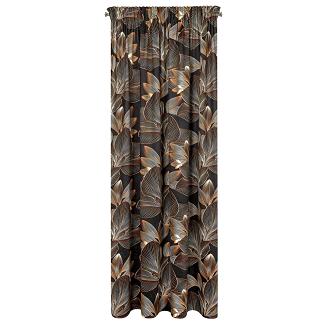 Zasłona gotowa na taśmie LARISA 140x270 Eurofirany czarny