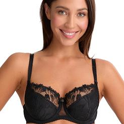 Biustonosz GAIA Semi-Soft Paris 1302 półusztywniany czarny