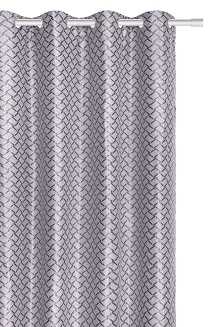 srebrna zasłona zaciemniająca blackout 140x250 hard żakardowa