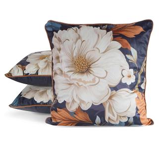 Poszewka dekoracyjna FIORA2 45x45 Eurofirany granatowy