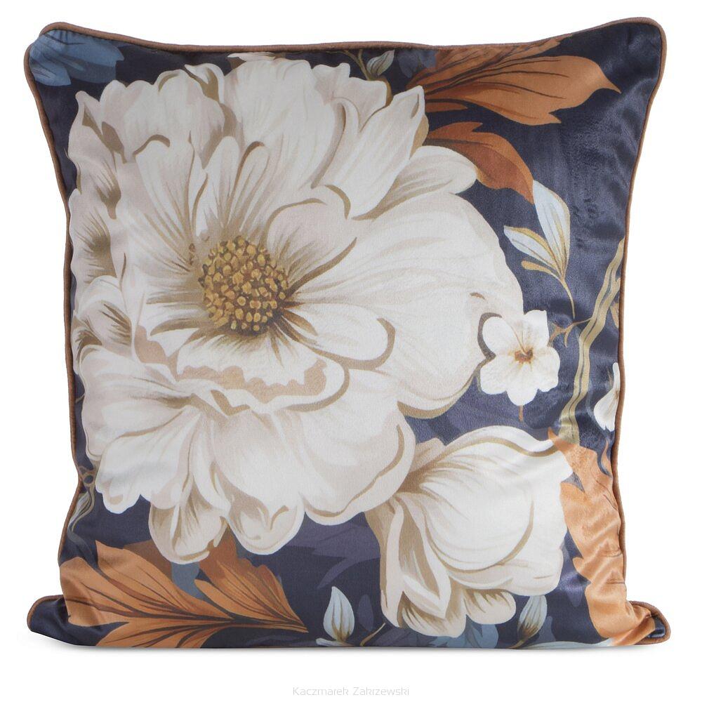 Poszewka dekoracyjna FIORA2 45x45 Eurofirany granatowy