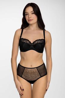 Biustonosz GAIA Semi-Soft Goldie 899 półusztywniany czarny