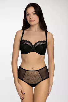 Biustonosz GAIA Semi-Soft Goldie 899 półusztywniany czarny
