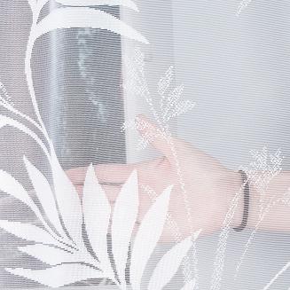 Firanka żakardowa gotowa na żabki KAJA 250x100 biała