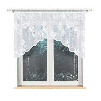 Firanka żakardowa gotowa na żabki KAJA 250x100 biała