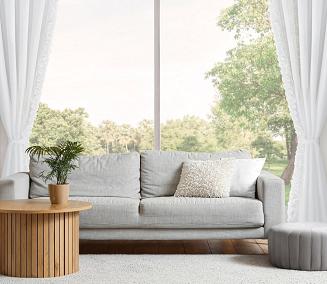 Zasłona gotowa na taśmie ROSES 140x270 Eva Minge Eurofirany biały