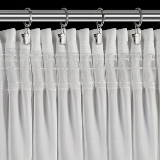 Zasłona gotowa na taśmie ROSES 140x270 Eva Minge Eurofirany biały