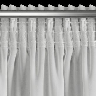 Zasłona gotowa na taśmie ROSES 140x270 Eva Minge Eurofirany biały