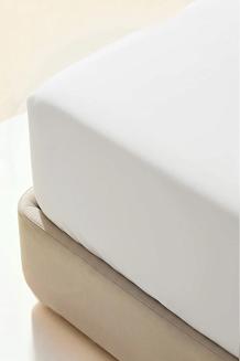 Prześcieradło polarowe z gumką MIŚ Fluffy 200x220 mikrofibra białe