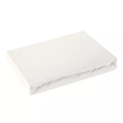 Prześcieradło jersey z gumką  140x200 Design91 kremowy