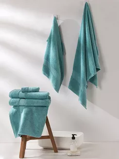Ręcznik bawełniany Leo 30x30 lazurowy