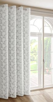 Zasłona gotowa na przelotkach JASMIN 140x250 Eva Minge Eurofirany biały