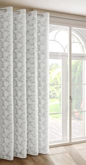 Zasłona gotowa na przelotkach JASMIN 140x250 Eva Minge Eurofirany biały